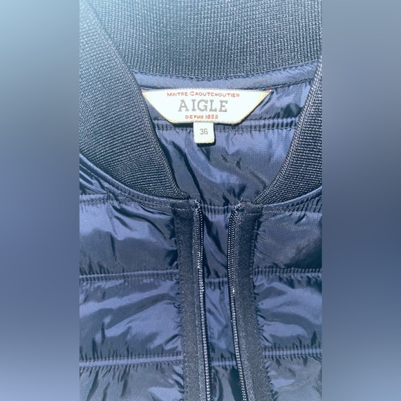 🇫🇷Aigle Women’s Magnuli Fleece Jacket- Navy XS - Picture 4 of 9
